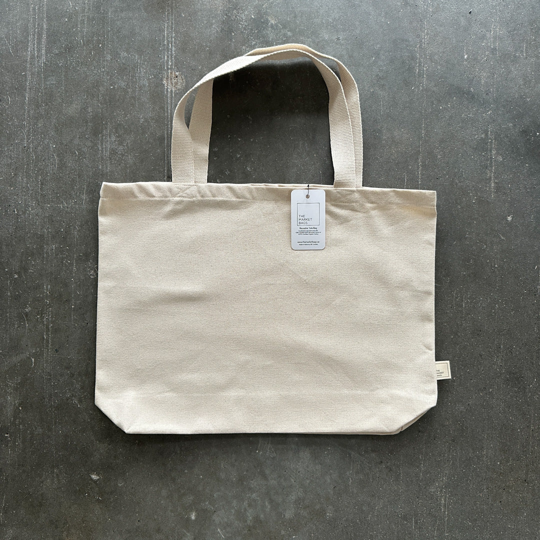Sac fourre-tout surdimensionné en coton recyclé