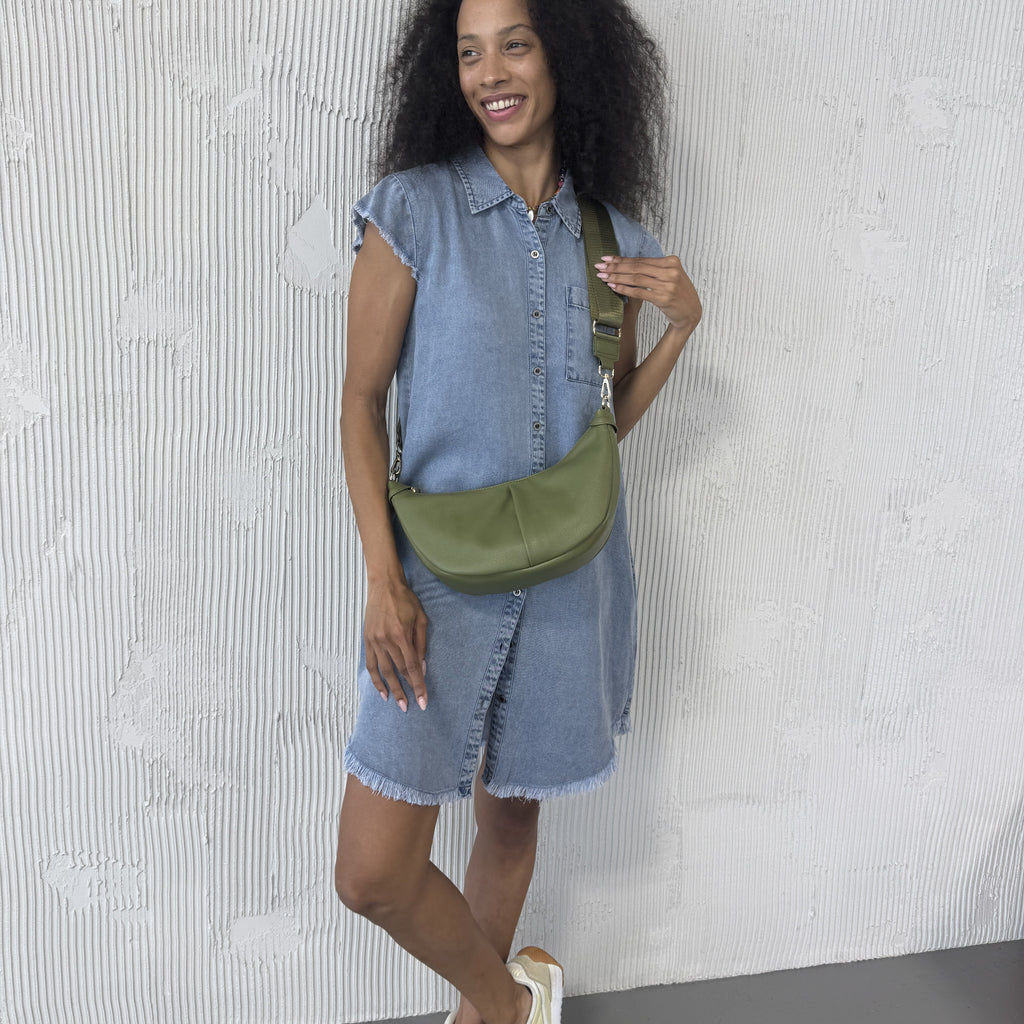 Sac bandoulière convertible Kingston en croissant