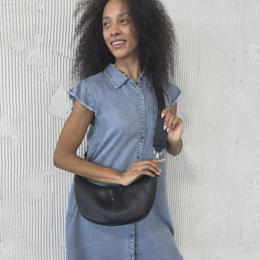 Sac bandoulière convertible Kingston en croissant