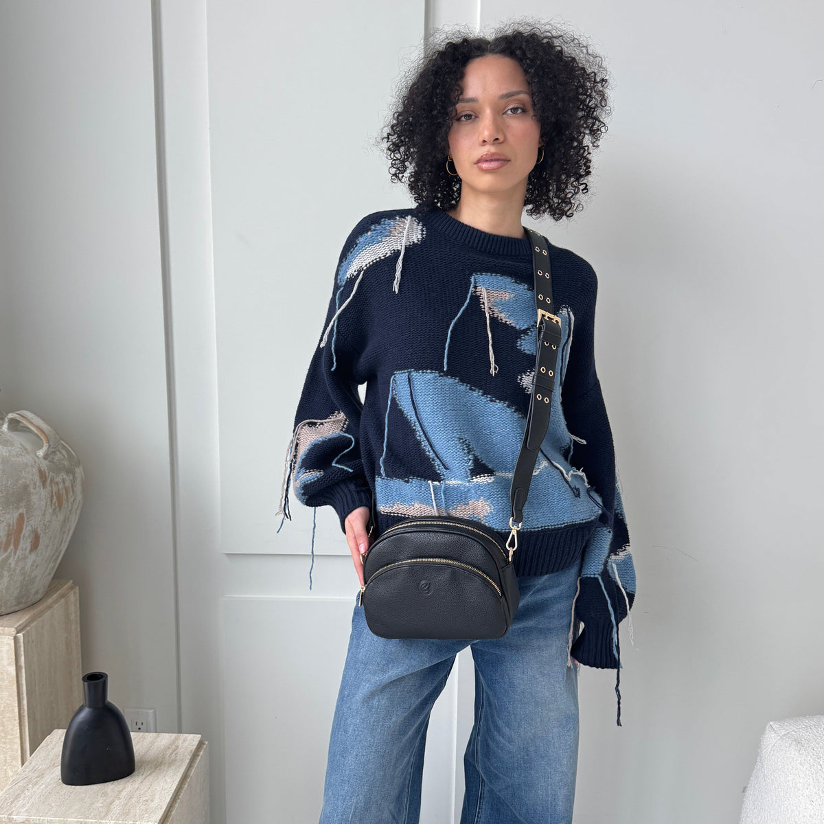 Sac bandoulière Maddison en cuir végane
