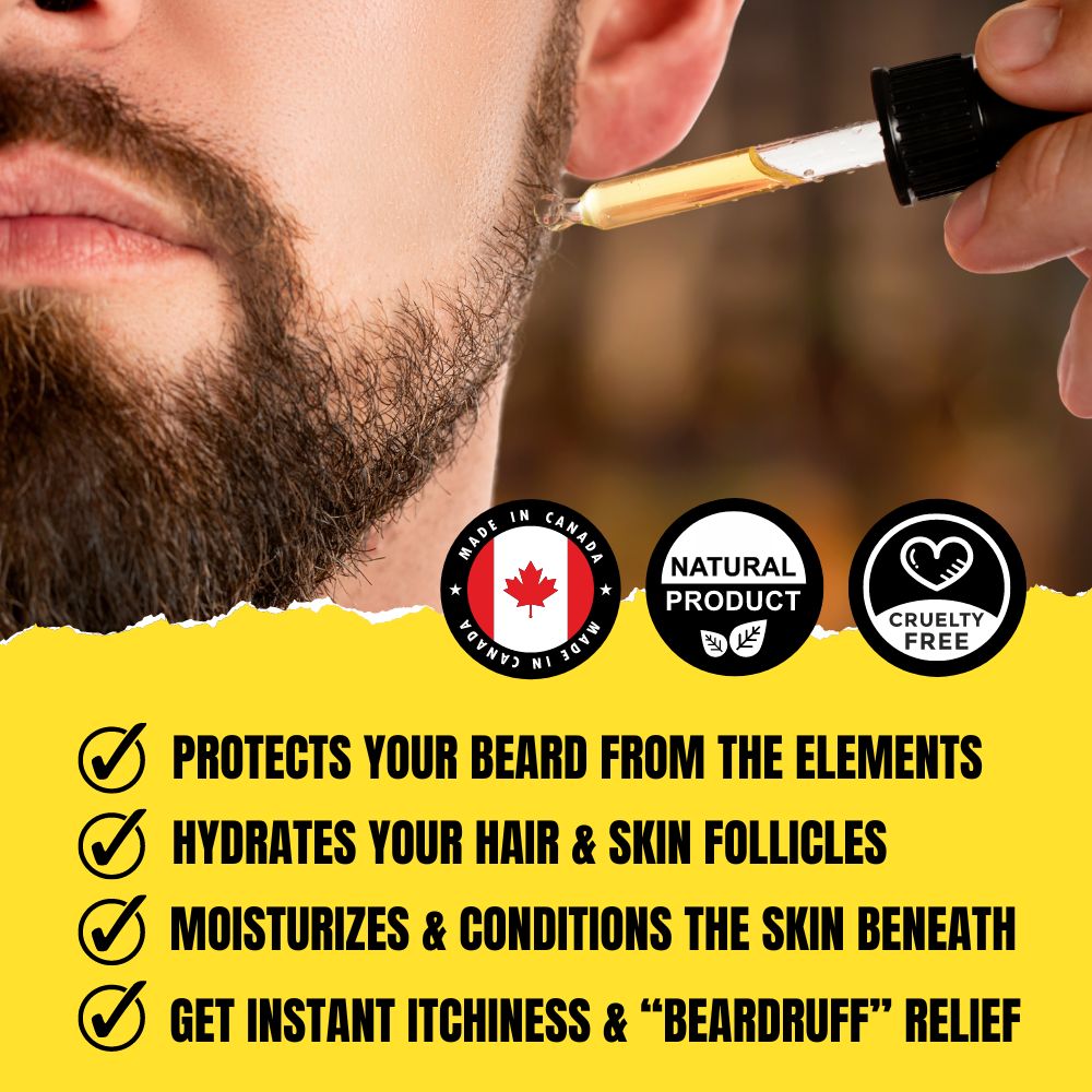 The Villain Beard Oil (30ml) – Spiced Tobacco, Fresh Leather, Cognac & Bourbon with Creamy Vanilla | Premium Conditioning Beard Oil