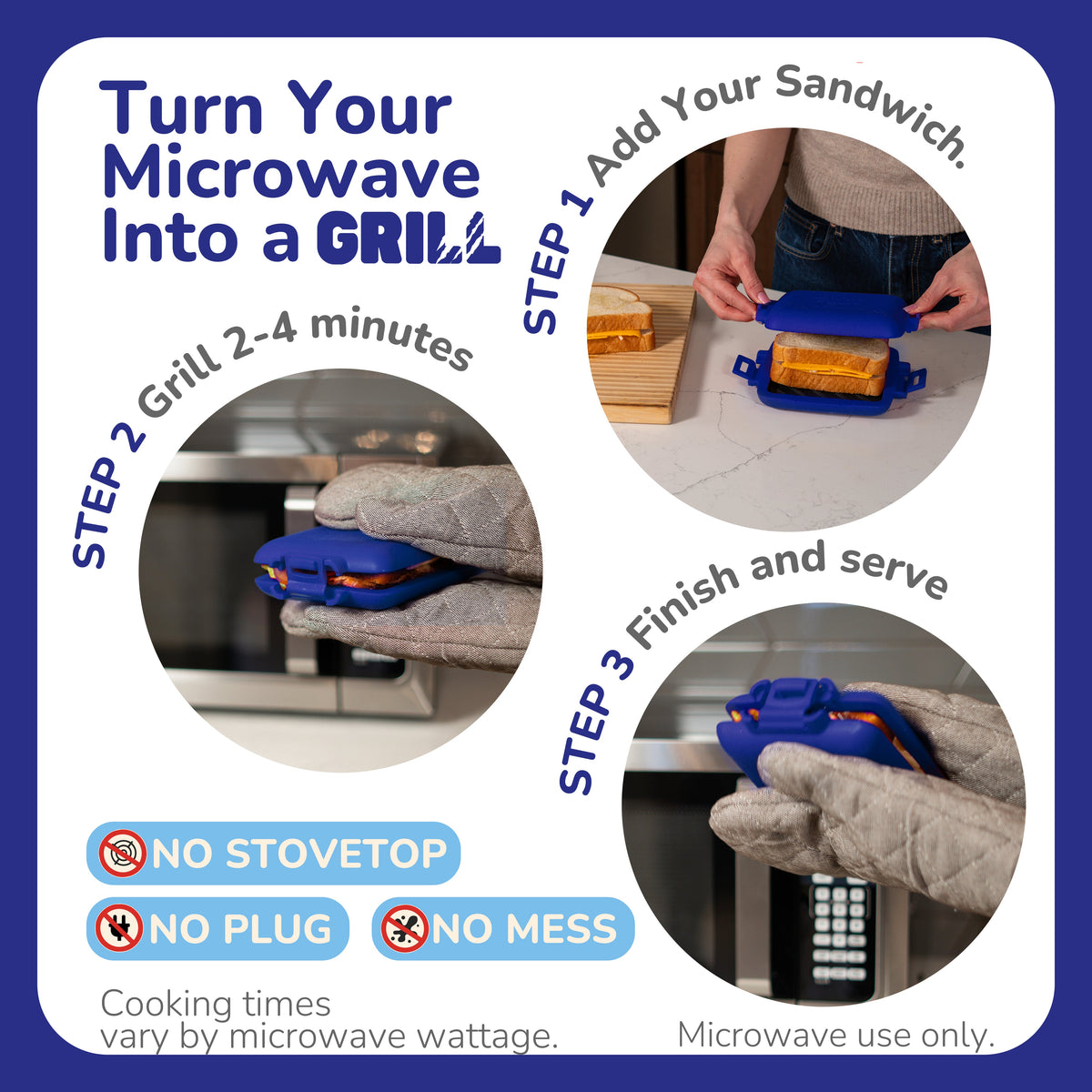 Gril à sandwich pour micro-ondes Micro Grill Classic