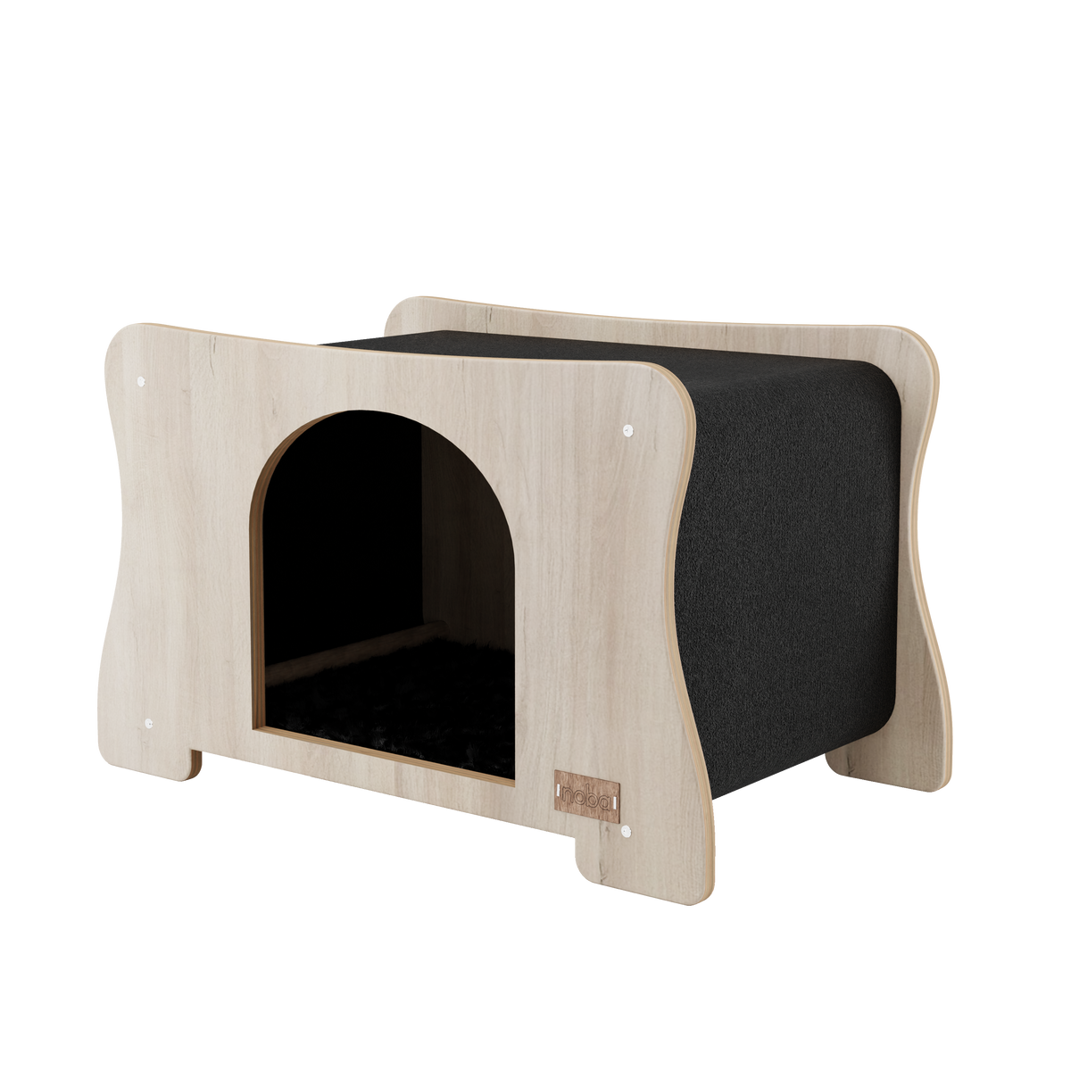 Maison hamac pour chat avec surface à griffer, Noba