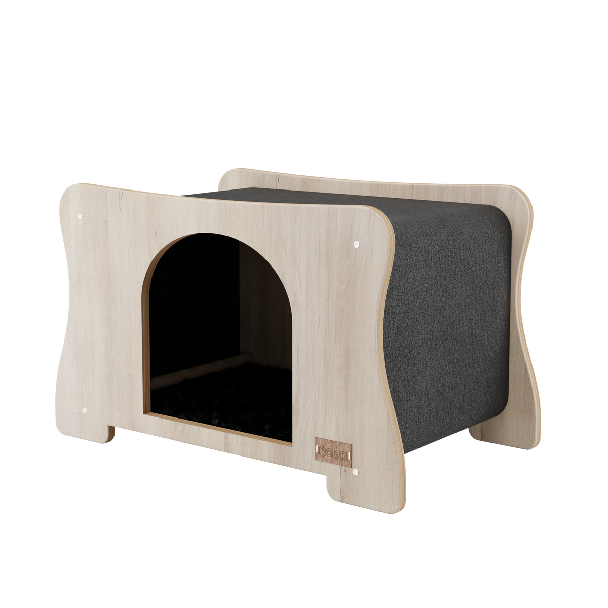 Maison hamac pour chat avec surface à griffer, Noba