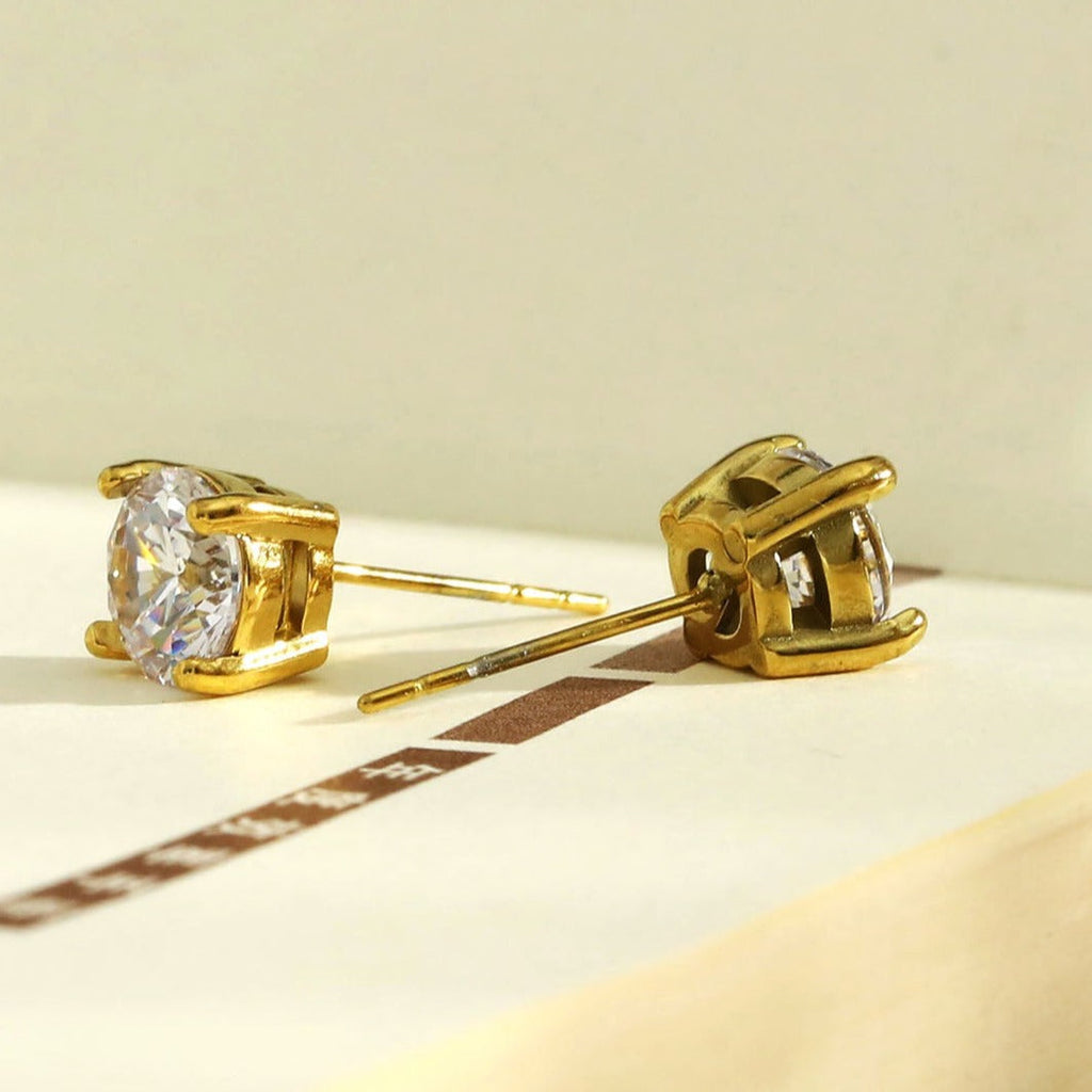 CODI Gold: Moissanite (Diamond Alternative) Essential Daily Studs