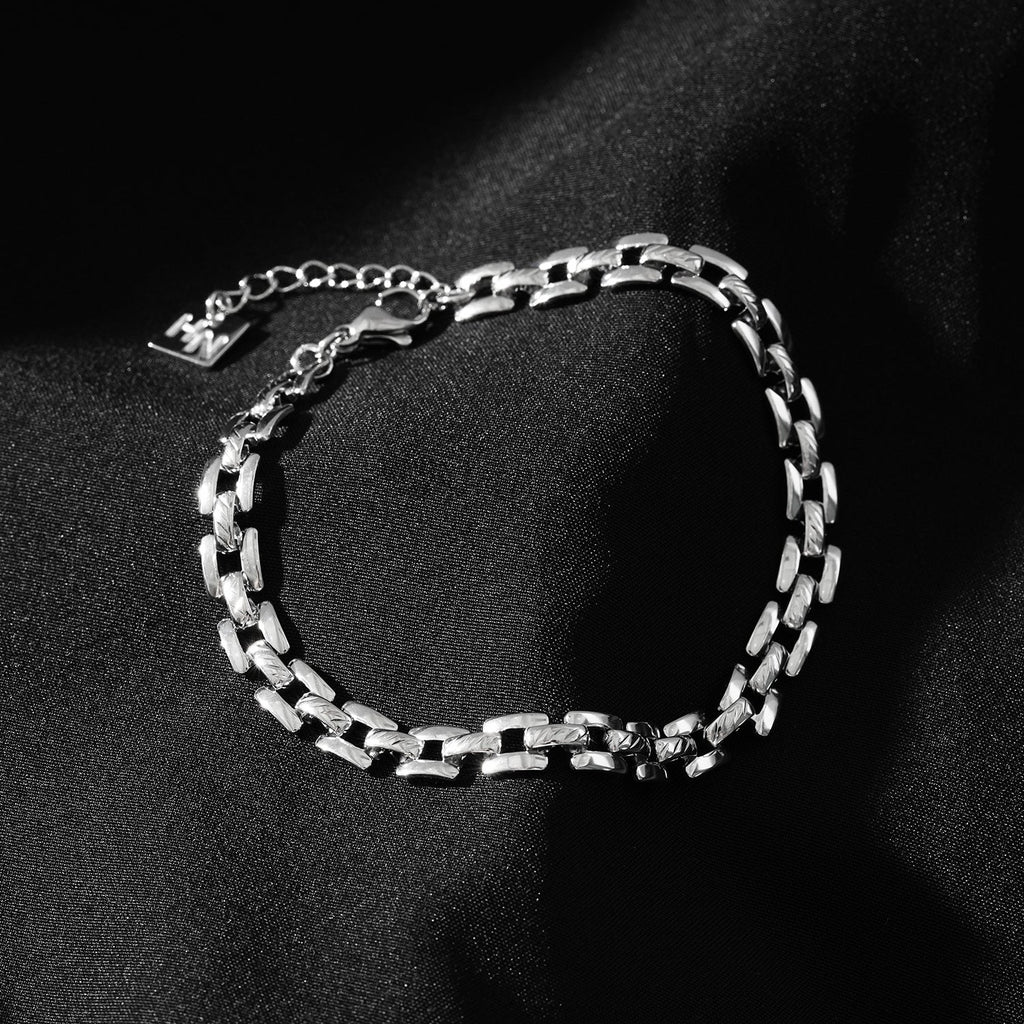 PROVINIA : bracelet argenté style montre rétro