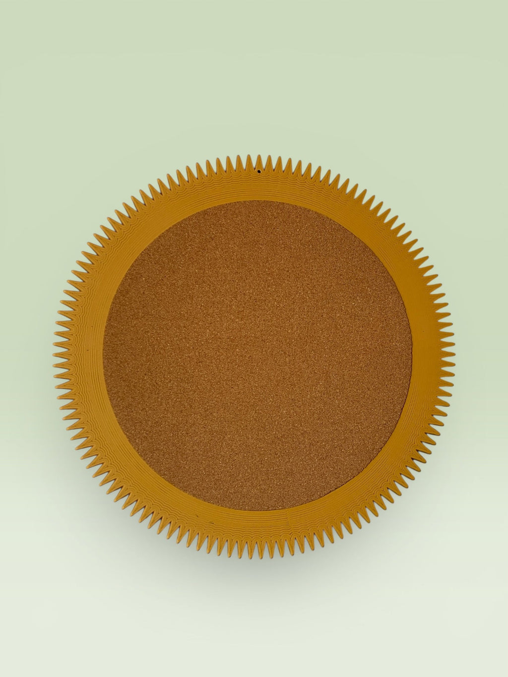 Miroir mural rond Zig-Zag, cadre imprimé en 3D