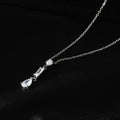 ROCHINA Argent : collier chaîne avec trio de breloques en zircon