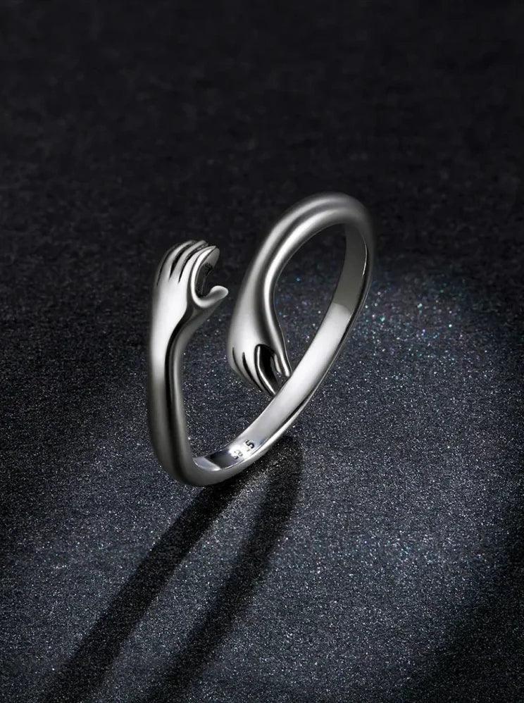 Bague Hug ajustable en argent sterling