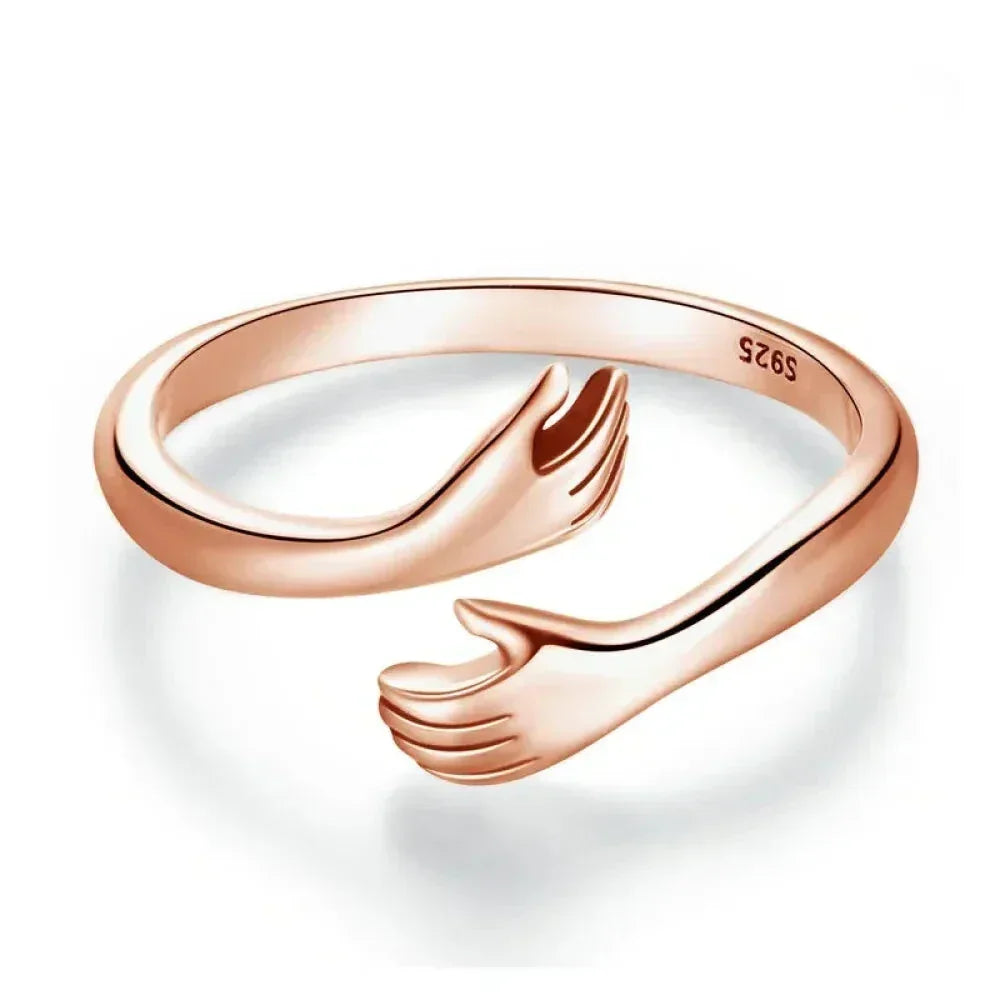 Bague Hug ajustable en argent sterling