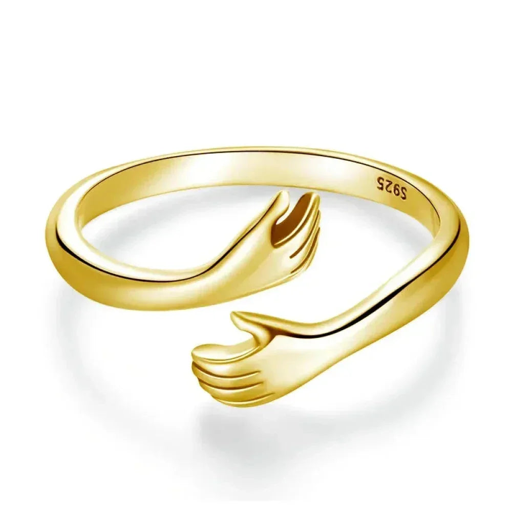 Bague Hug ajustable en argent sterling