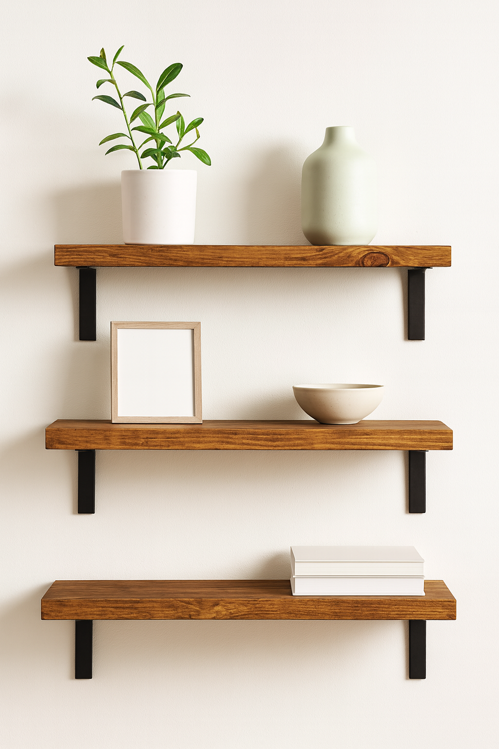 Tablette murale en bois 2 po – plusieurs formats