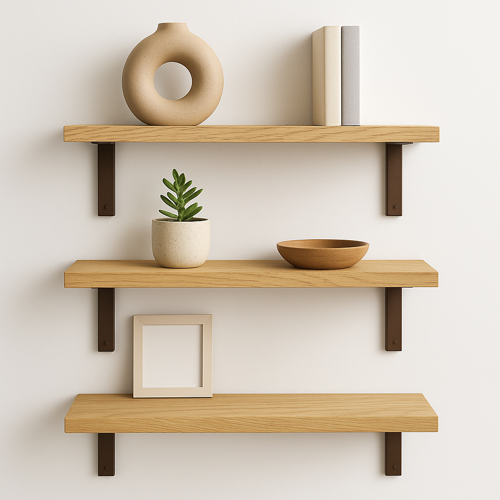 Tablette murale en bois 2 po – plusieurs formats