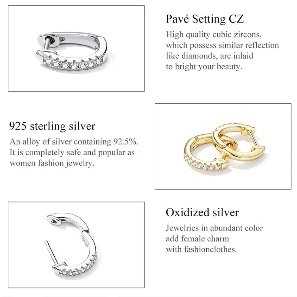 Petits anneaux en argent sterling 925