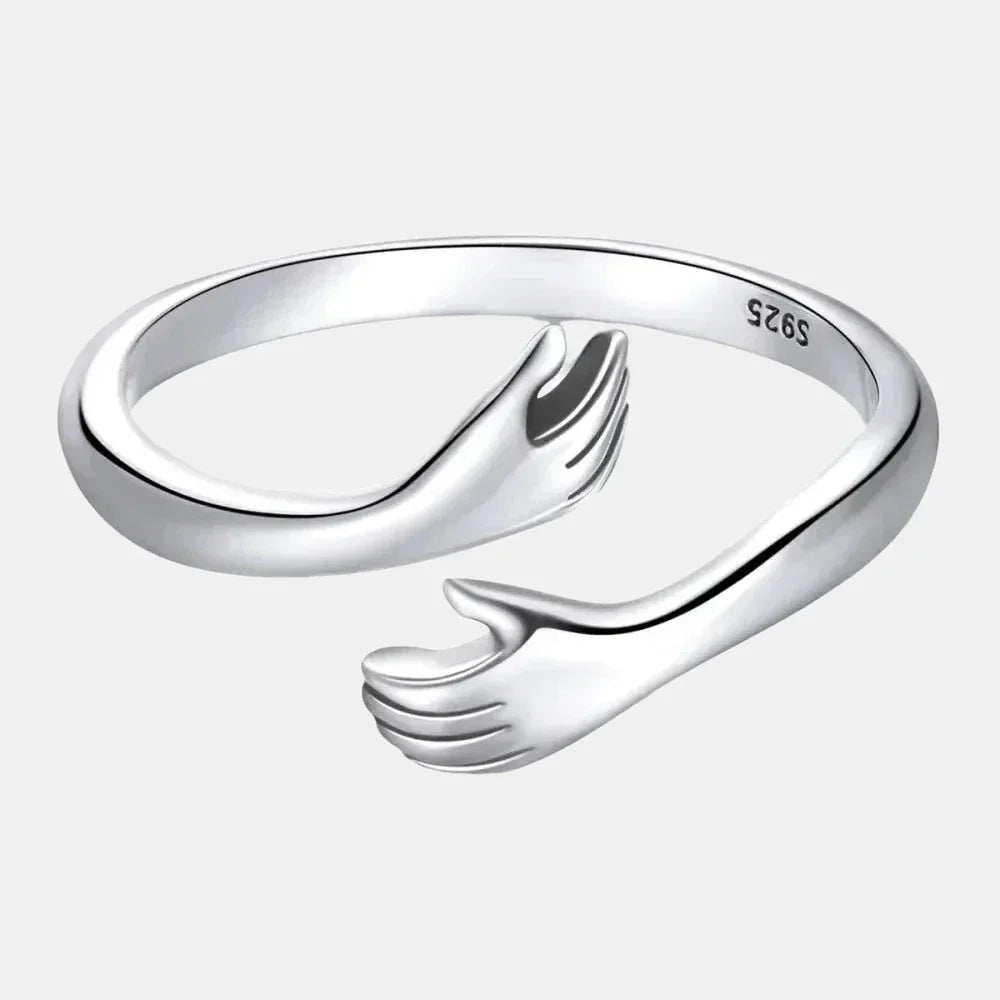 Bague Hug ajustable en argent sterling
