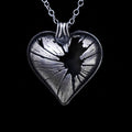 Collier cœur brisé Shatter en argent sterling
