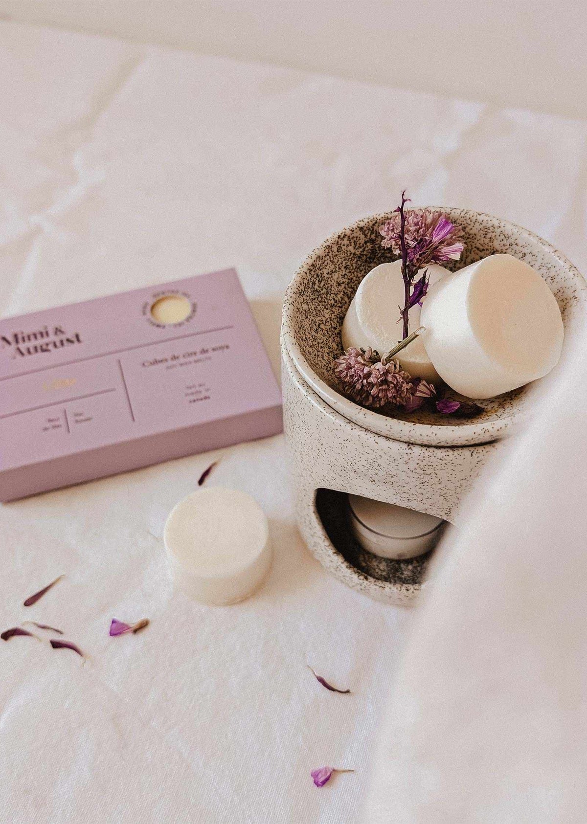 Fondants de cire de soya Lilas