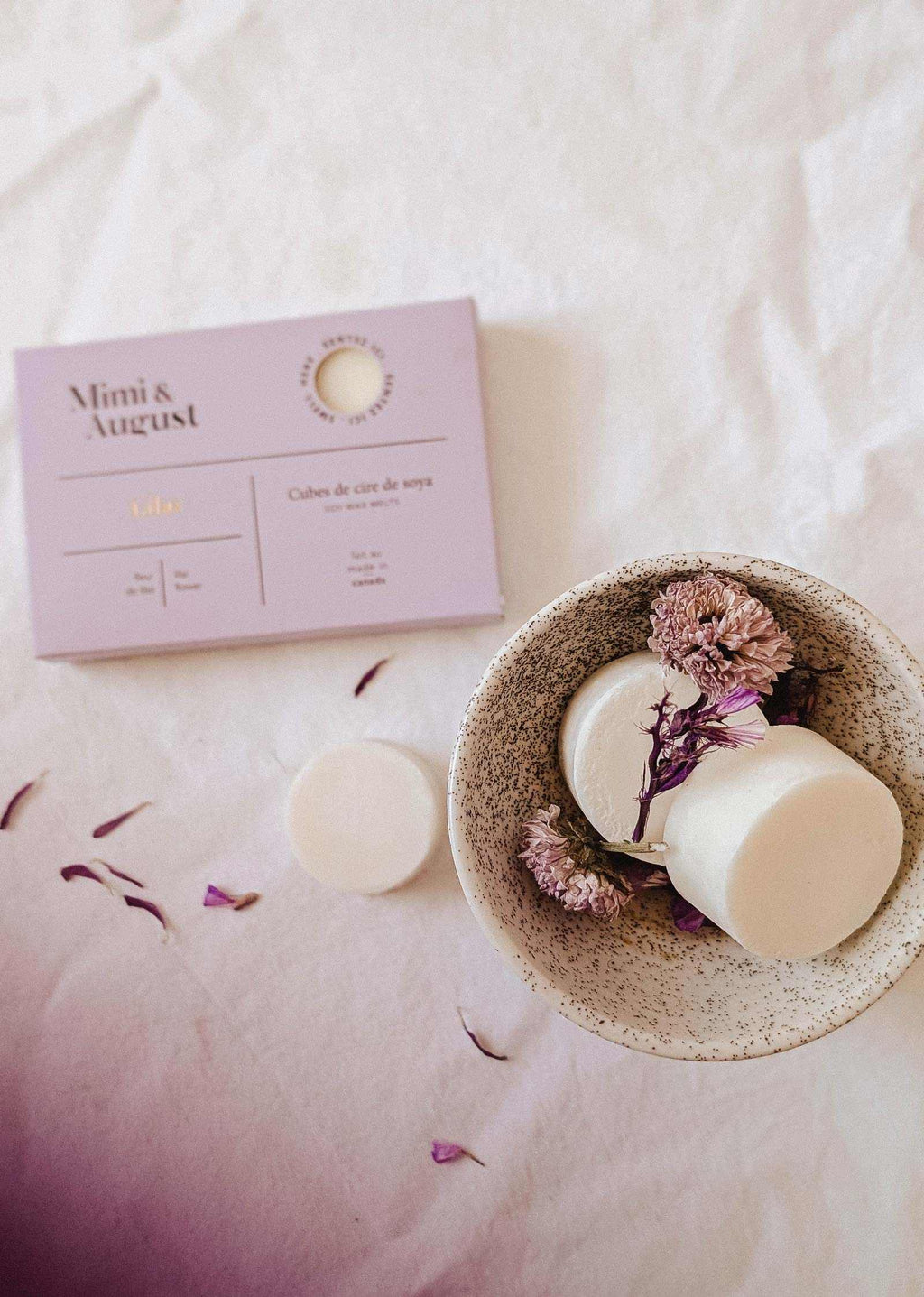Fondants de cire de soya Lilas