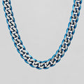 Steeltime Men's Cuban Link Chain Necklace | Oxidized Stainless Steel