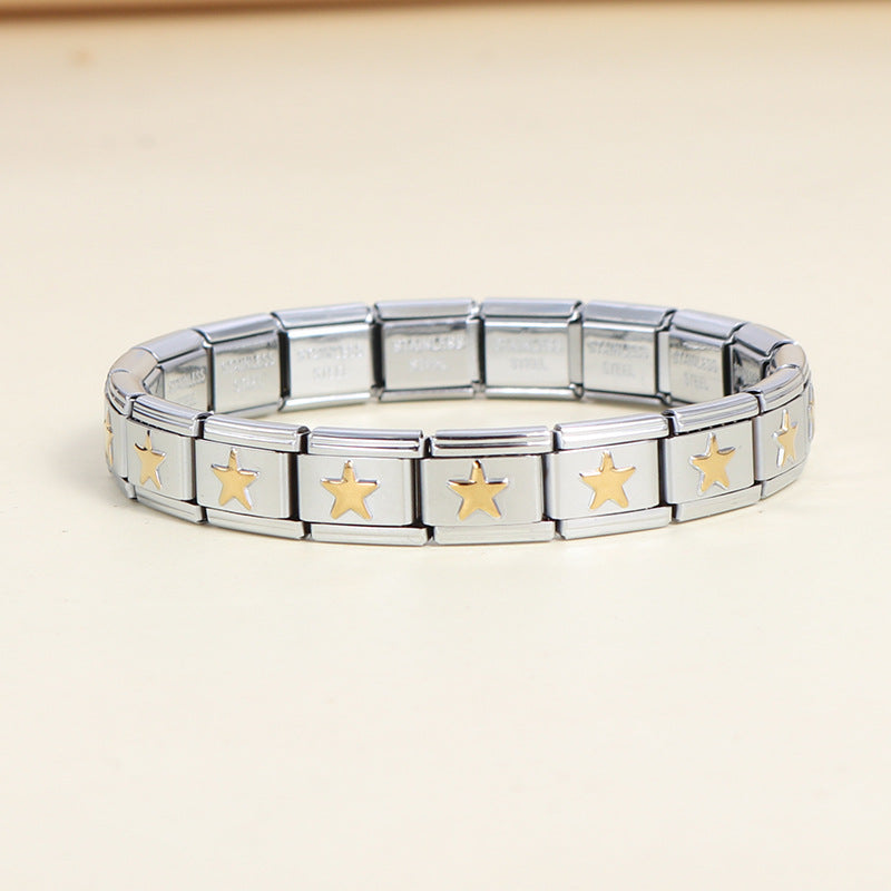 Bracelet modulaire élastique à assembler soi-même