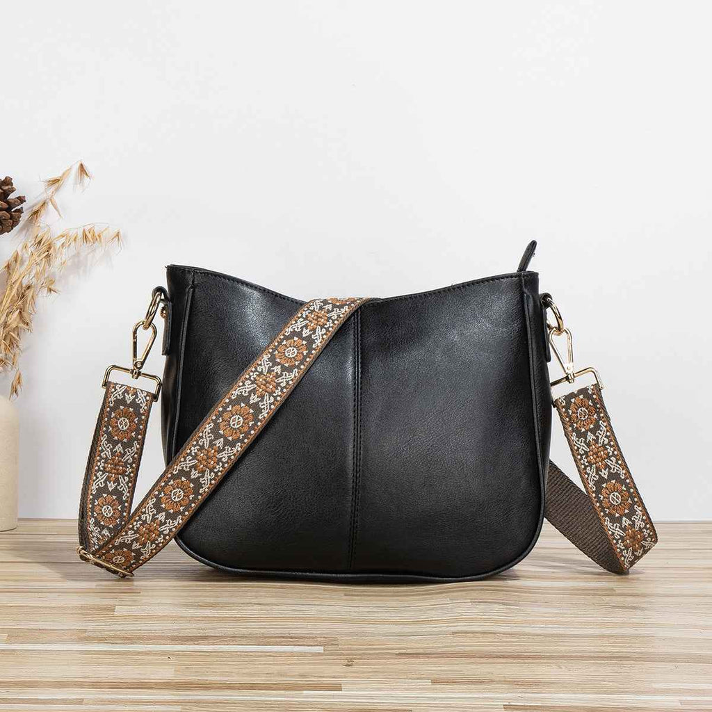 Sac bandoulière simple pour femme, similicuir