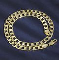Brass Gold Plated Chain Necklace Men Women Unisex Bold Geometric Jewelry