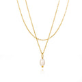 Double Layer Freshwater Pearl Necklace for Women