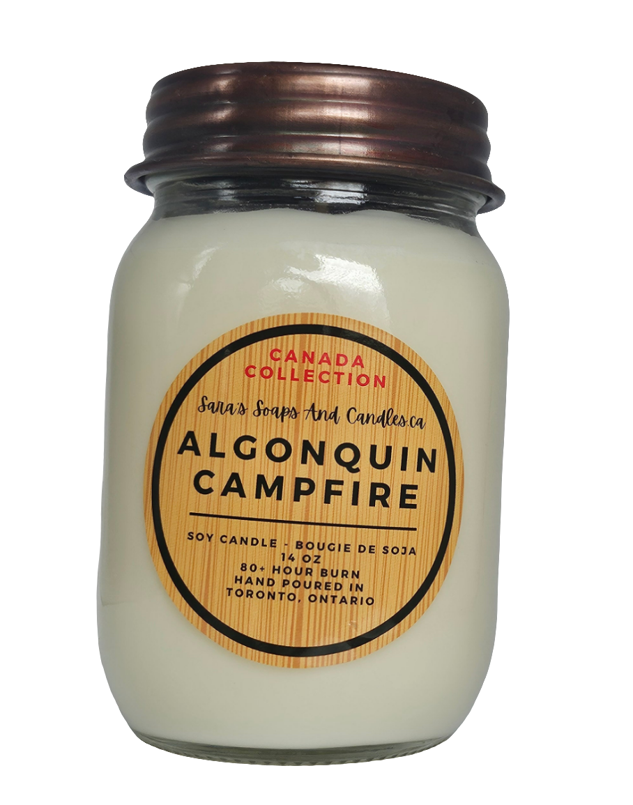 Bougie de soya Algonquin Campfire, feu de camp, 14 oz