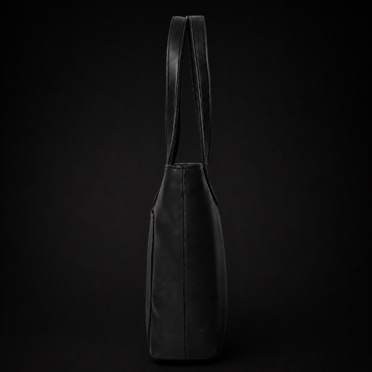 Sac fourre-tout classique en cuir noir