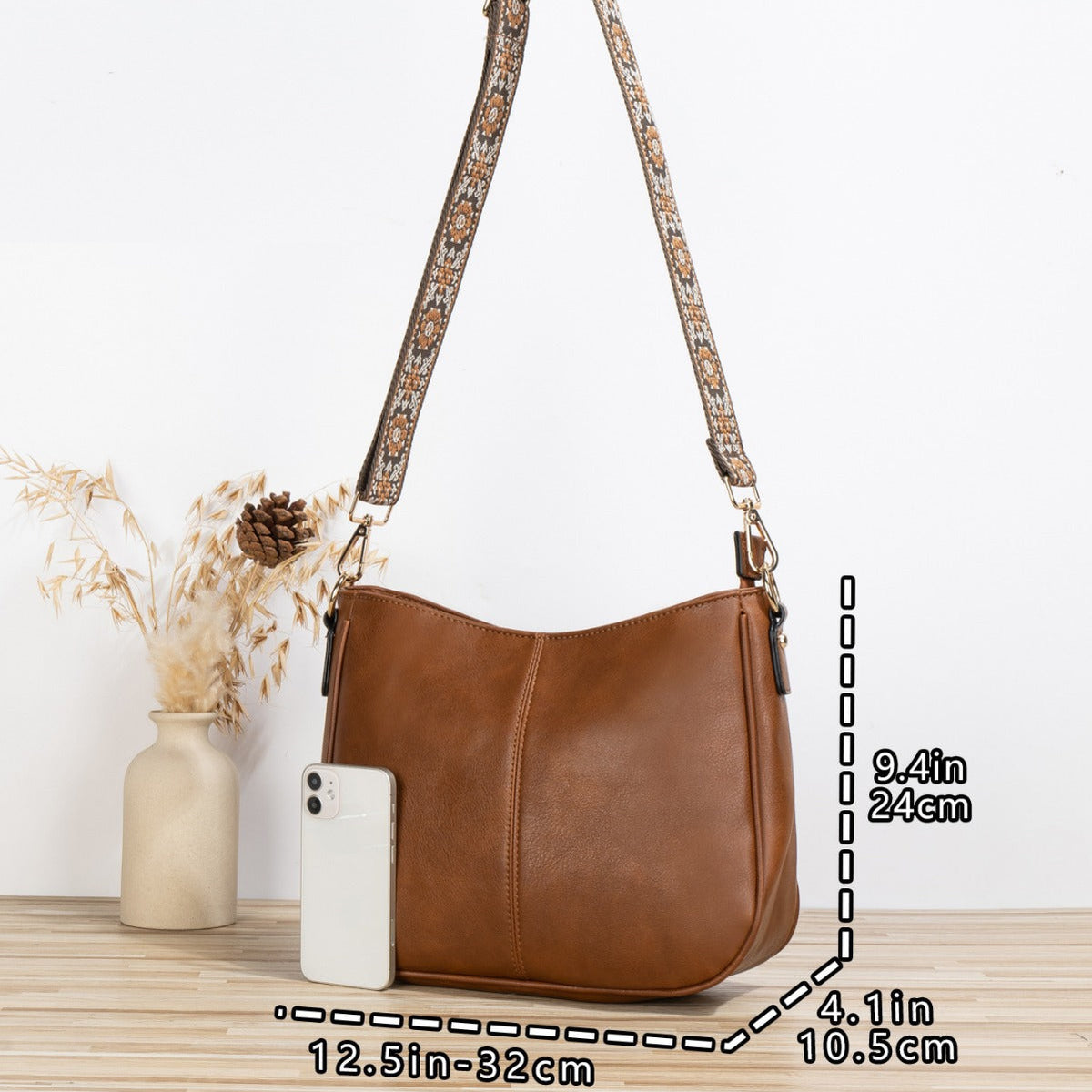 Sac bandoulière simple pour femme, similicuir