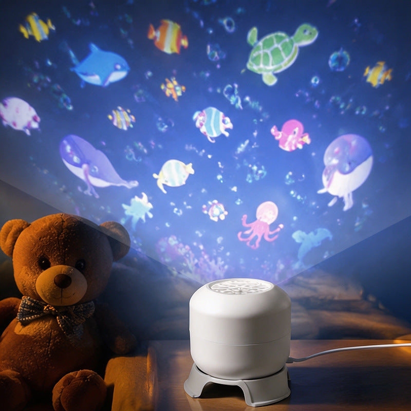 Veilleuse USB à projection océan et méduses