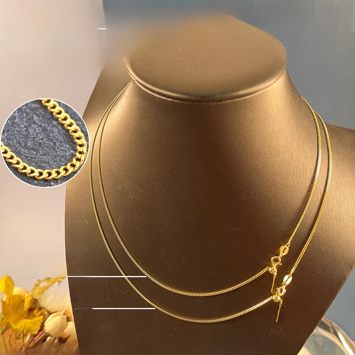 Collier chaîne à épingle pour femme