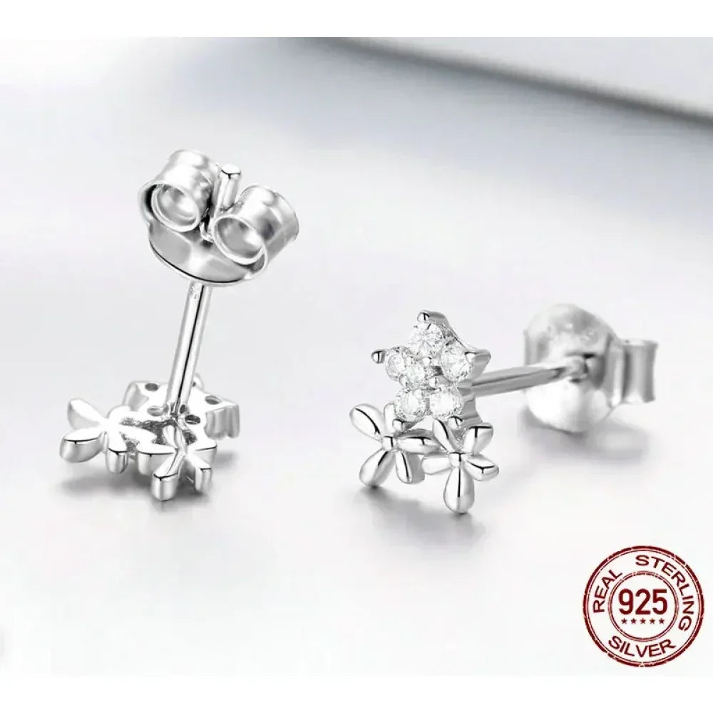 Dazzling Starry Night: 925 Silver Necklace & Ring Set With Cubic Zirconia