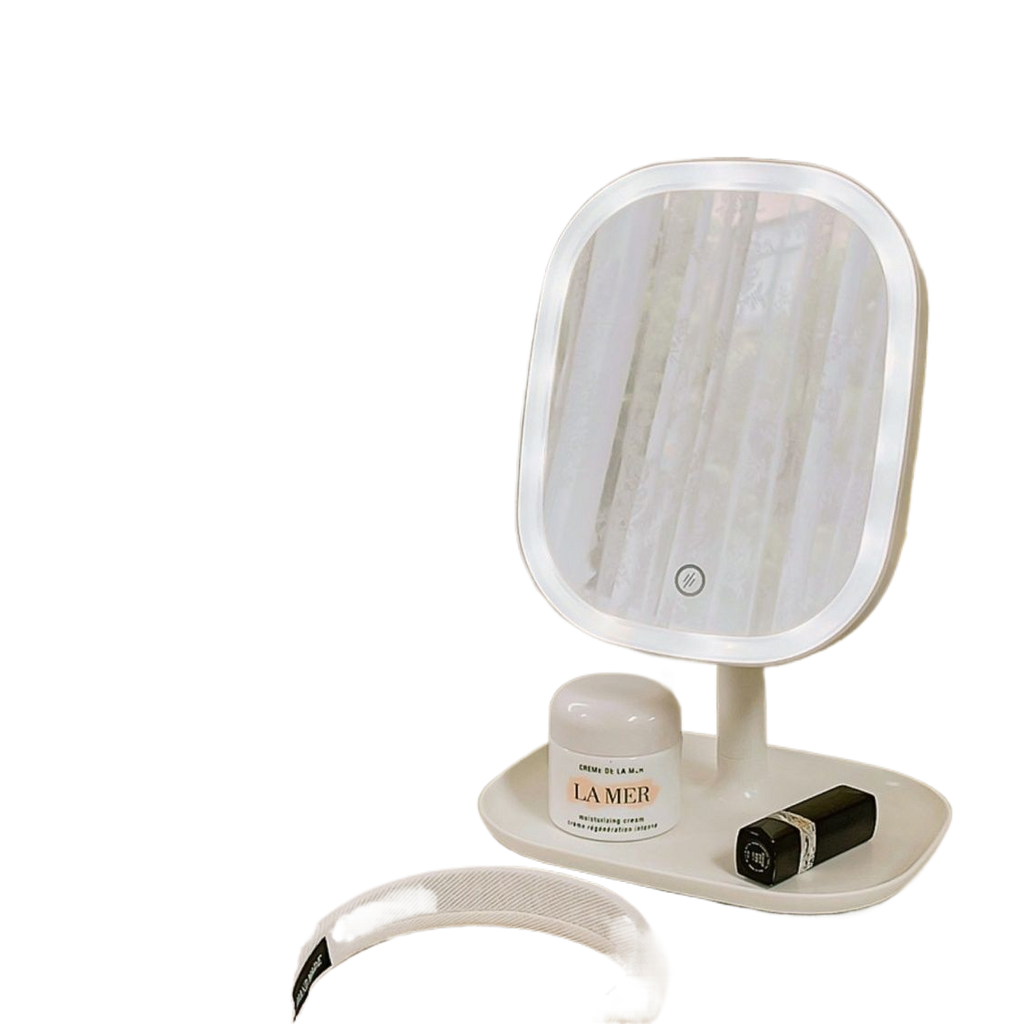Miroir de maquillage LED à commande tactile