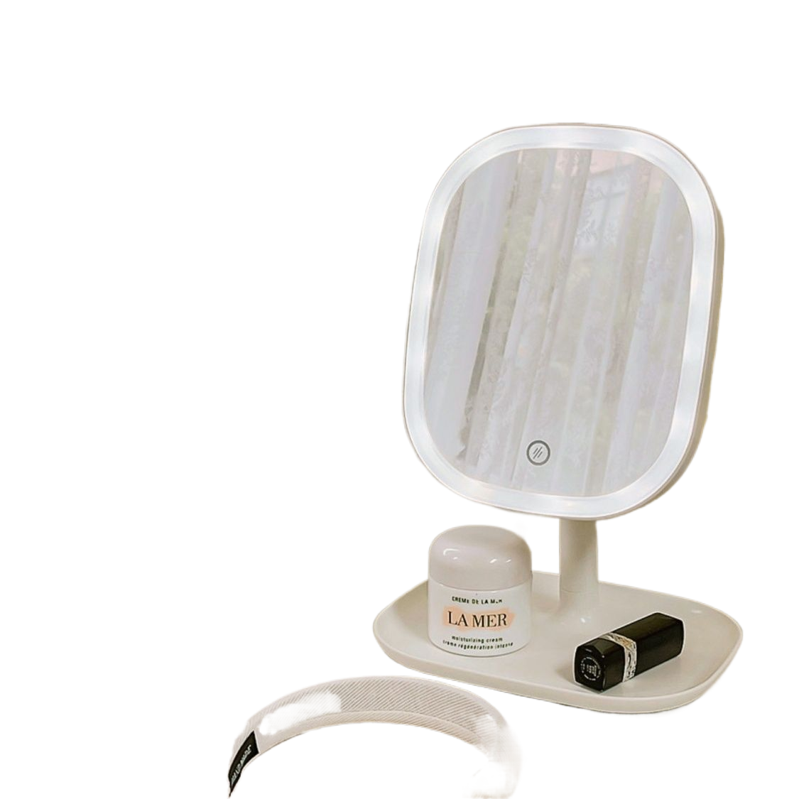 Miroir de maquillage LED à commande tactile