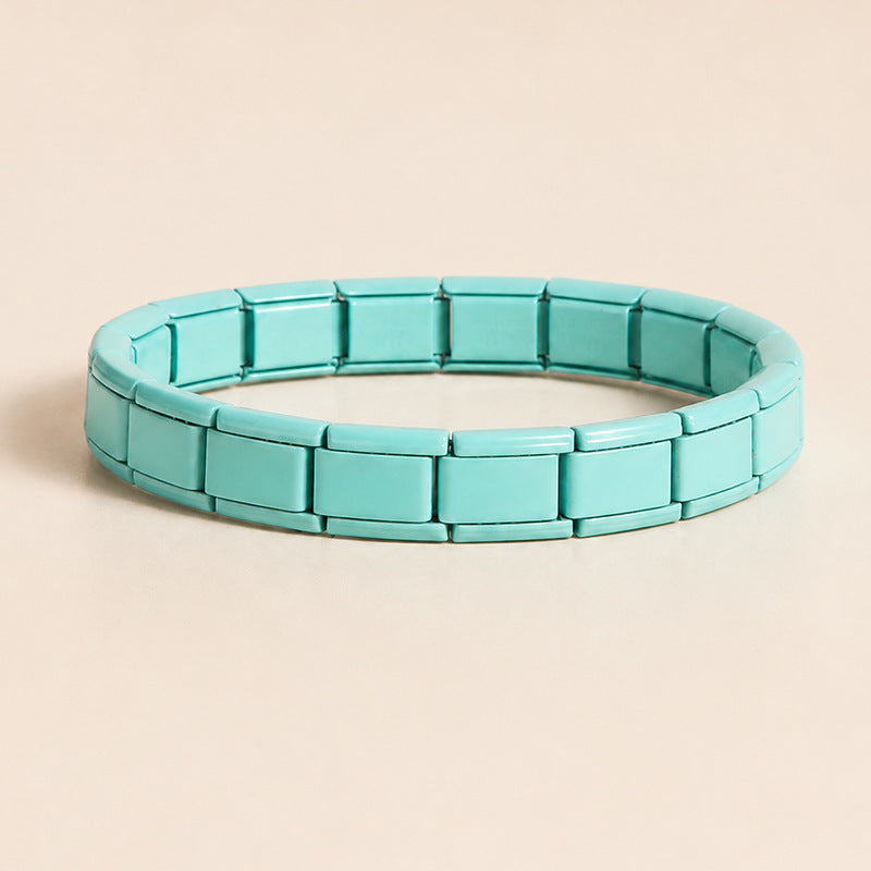 Bracelet modulaire élastique à assembler soi-même