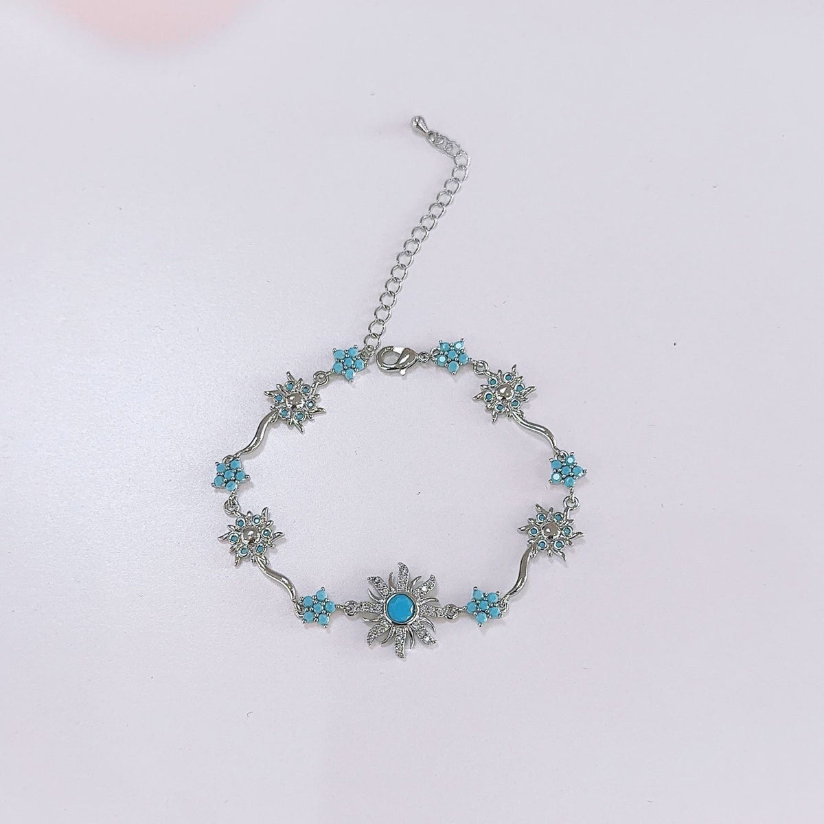Bracelet tournesol en zircon pour femme