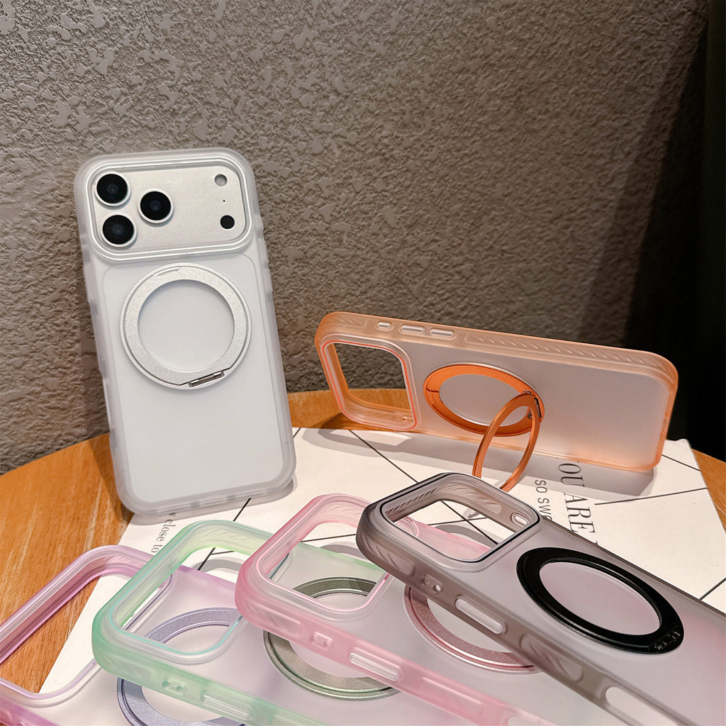 Coque de téléphone aimantée sablée pour iPhone