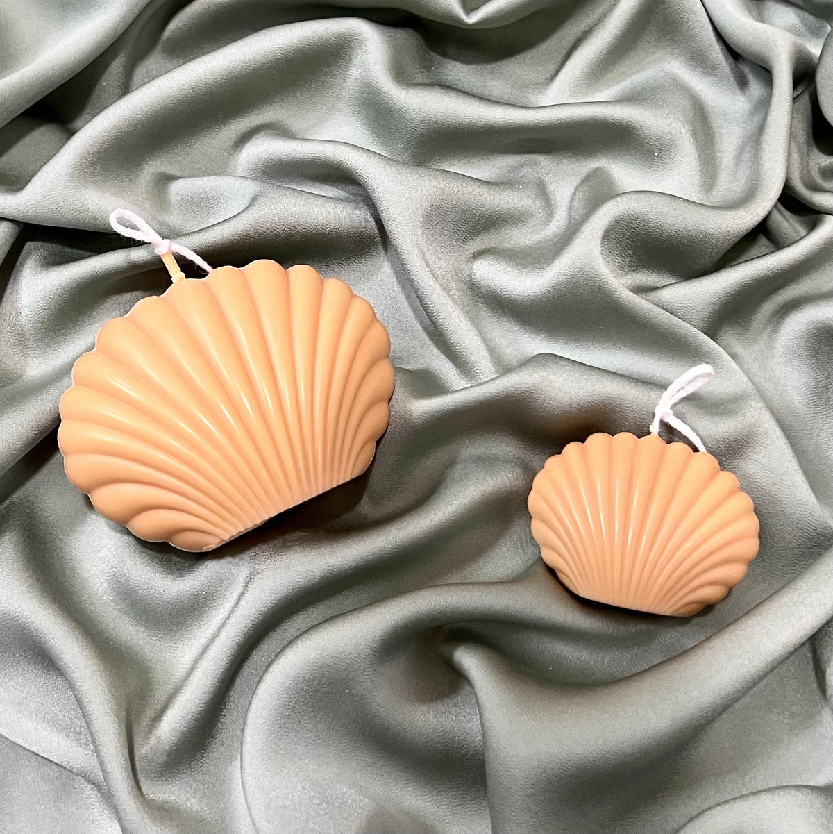 Ensemble de bougies coquillages, décoratives