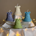 Bougie de soya cloche de Noël, faite à la main