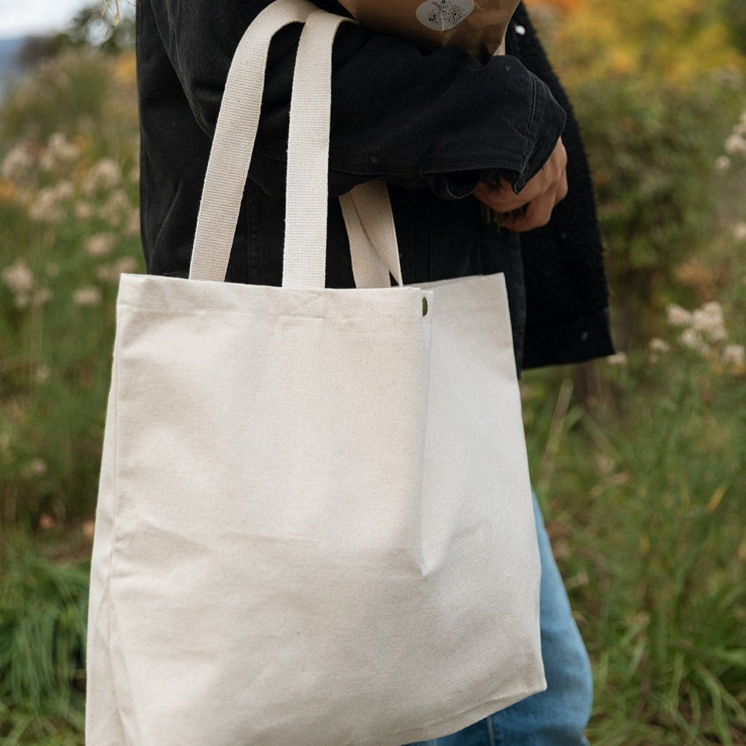Sac fourre-tout surdimensionné en coton recyclé
