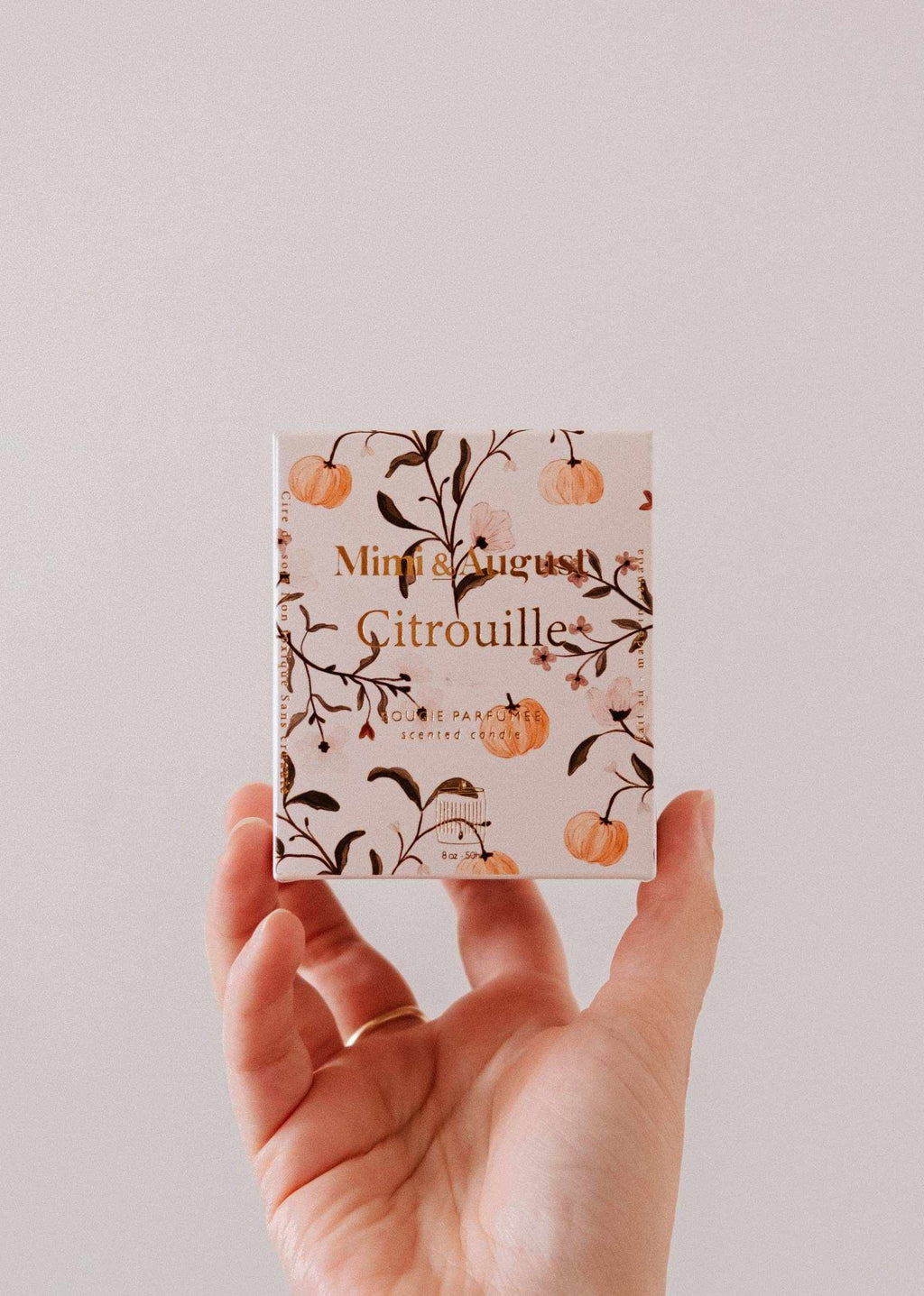 Bougie réutilisable Citrouille, épices de citrouille